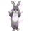 Blue-eyed Grey Rabbit Mascot Costume