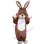 Long-eared Brown Rabbit Mascot Costume