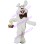 Bouncing Rabbit With Tie Mascot Costume