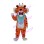 Tiger Baby In Blue Bib Mascot Costume