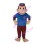 Crew Monkey With Blue Uniform Mascot Costume