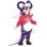 Purple Mouse In Magician Coat Mascot Costume