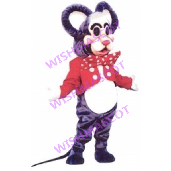 Purple Mouse In Magician Coat Mascot Costume