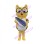 Yellow Cat Holding Sunflower Seed Mascot Costume