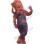 Brown Dog Wearing Jeans Mascot Costume