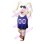Furry Rabbit With Sports Vest Mascot Costume