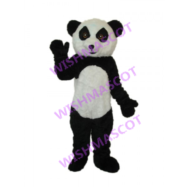 Friendly Greeting Panda Mascot Costume