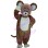 Flexible Brown Mouse Mascot Costume