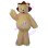 Little Khaki Lion With Long Legs Mascot Costume