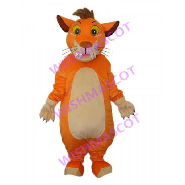 Confused Little Lion Simba Mascot Costume