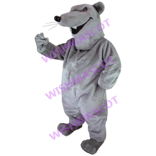 Nasty Wretched Grey Mouse Mascot Costume