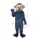 Lifesome Black Green Monkey Mascot Costume