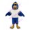 Sports Blue Bird With Headband Mascot Costume