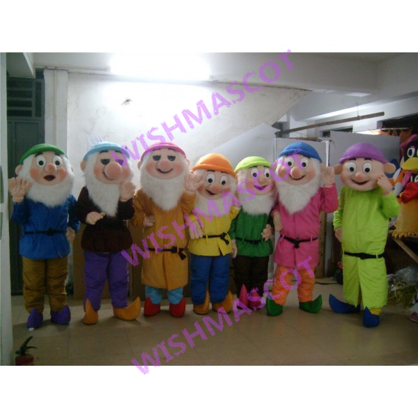 Seven Gentle Dwarfs Mascot Costume