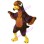 Nimble Plush Brown Bird Mascot Costume