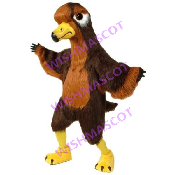 Nimble Plush Brown Bird Mascot Costume