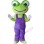 Big Eyes Frog With Purple Pants Mascot Costume