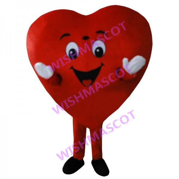Cartoon Red Love Mascot Costume
