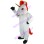 White Horse With Golden Horn Mascot Costume