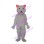 Pink Ears White Bear Mascot Costume