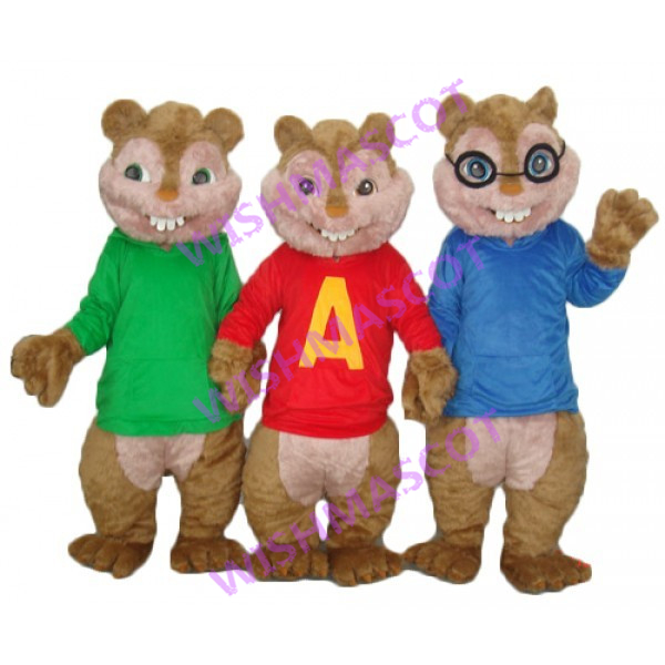 Naughty Cute Chipmunk Brother Mascot Costume