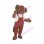 Casual Dog With Red Overalls Mascot Costume