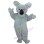 Big Nose Gray Koala Mascot Costume