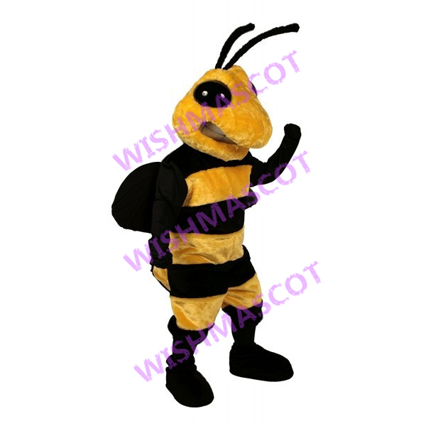Large Bee With Long Antennas Mascot Costume