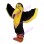 Hairy Eagle With Golden Beak Mascot Costume