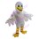 Bright Pure White Bird Mascot Costume