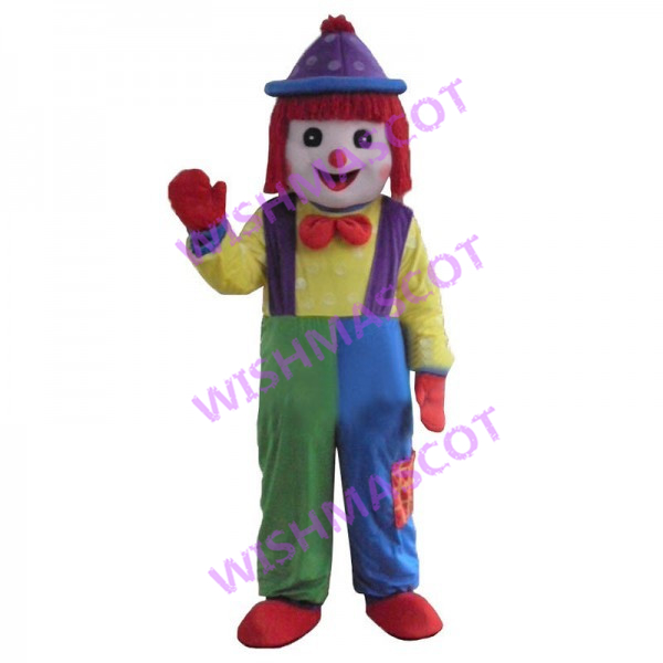 Colorful Gymboree Clown Mascot Costume