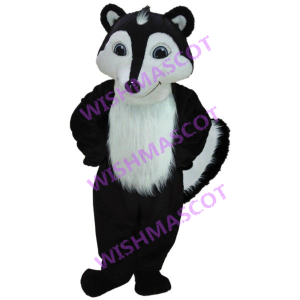 Clever Black Fox Mascot Costume