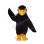 Whole Black Eagle Mascot Costume