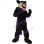 Bold Powerful Black Tiger Mascot Costume
