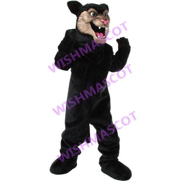 Bold Powerful Black Tiger Mascot Costume