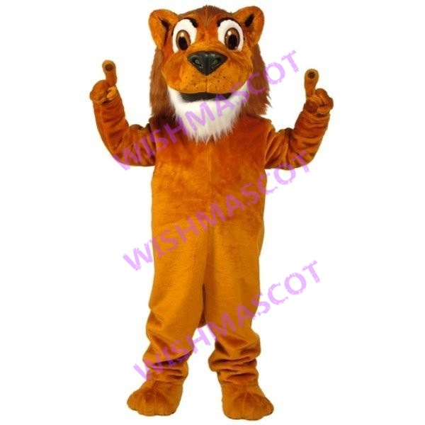 Suprised Adult Lion Mascot Costume