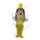 Goofy Dog Wearing Bright Yellow Suit Mascot Costume