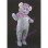 Elegant Elephant Wearing Violet Shawl Mascot Costume