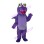 Purple Dragon With Mouth Opened Mascot Costume