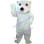 Sturdy Genial Polar Bear Mascot Costume