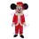 Mickey Wearing Christmas Suit Mascot Costume
