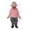 Homer Simpson Wearing Pink Shirt Mascot Costume