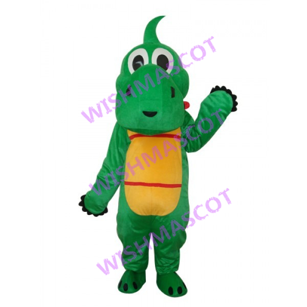 Confused Little Green Dragon Mascot Costume