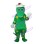 Cartoon Dinasour With White Hat Mascot Costume