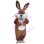 Big Mouth Brown Bunny Mascot Costume