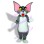 Tom Cat With Fan Ears Mascot Costume