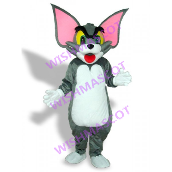 Tom Cat With Fan Ears Mascot Costume