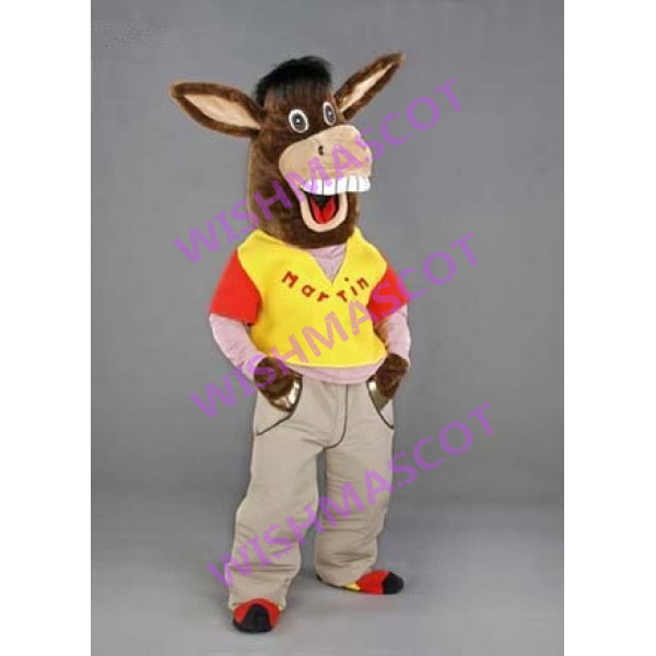 Leisurely Pleasant Donkey Mascot Costume