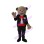 Conductor Bear In Suit Mascot Costume