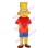 Playful Boy Bart Simpson Mascot Costume